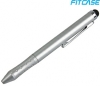 Fitcase DP-05 3-in-1 Stylus & Ballpoint for Touchscreens - Silver