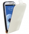Premium Flip Case Hoesje Wit voor Samsung Galaxy SIII i9300