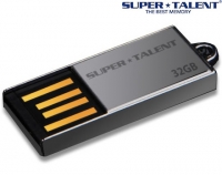 Super Talent 32GB Pico-C Nickel USB 2.0 Drive Water Proof Rugged