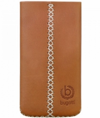 Bugatti Cross Genuine Leather Pouch Case Brown for iPhone 4 & 4S