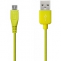 MicroUSB Laad en Data Kabel / Sync Charge Cable - Geel (90 cm)