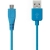MicroUSB Laad en Data Kabel / Sync Charge Cable - Lichtblauw