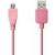 MicroUSB Laad en Data Kabel / Sync Charge Cable - Roze (90 cm)