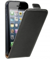 Premium Flip Case Hoesje Black voor Apple iPhone 5 / 5S