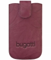 Bugatti SlimCase Unique Luxe Leather Pouch Size ML - Burgundy Red