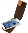 Trexta Flippo Rotating Leather Case Bruin Samsung Galaxy S III