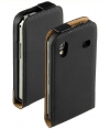 Premium Flip Case Hoesje Black voor Samsung Galaxy Ace S5830