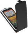Premium Slim Flip Case Black Hoesje voor HTC One X