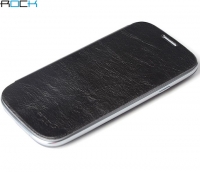 Rock Elegant Side Flip Case / Book Cover Coffee Samsung Galaxy S3