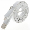 Lightning USB Cable / Tangle Free Flat Cable - Platte kabel Wit