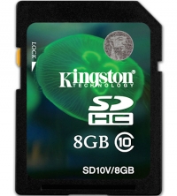 Kingston 8GB SDHC Class 10 Flash Card (HD Video)