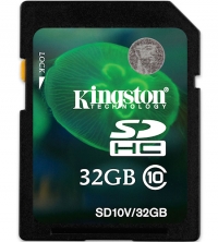 Kingston 32GB SDHC Class 10 Flash Card (HD Video)