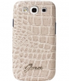 Guess Hard Case Shiny Crocodile Beige Samsung Galaxy S III i9300