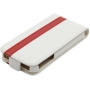 Dolce Vita Flip Line Fly Case Apple iPhone 4 & 4S - Wit/Rood