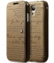 Zenus Masstige Lettering Diary Case Samsung Galaxy S4 Pearl Brown