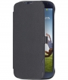 Anymode Book Case + Display Folie voor Samsung Galaxy S4 - Zwart