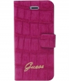 Guess Folio Book Case Crocodile Apple iPhone 5/5S/SE - Pink Matte