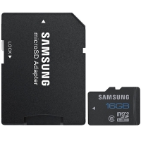 Samsung 16GB MicroSDHC Class 6 inclusief SD-Adapter (24MB/s)