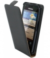 Premium Flip Case Hoesje Zwart Samsung Galaxy S Adavance i9070