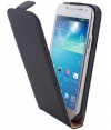 Premium Flip Case Hoesje voor Samsung Galaxy S4 Mini i9195 Zwart