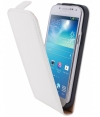 Premium Flip Case Hoesje voor Samsung Galaxy S4 Mini i9195 Wit