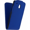 Xccess PU Leather Flip Case voor HTC One Mini (M4) - Blauw