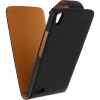 Xccess PU Leather Flip Case voor Huawei Ascend P6 - Zwart