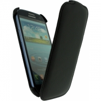 Mobilize Slim Flip Case / Leder Hoesje Samsung Galaxy S3 - Zwart