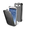 Muvit Snow Slim Flip Case Black voor Samsung Galaxy S III i9300