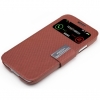 Rock Flexible Case S-View & Stand Samsung Galaxy S4 i9505 - Bruin