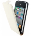 Mobiparts Premium Flip Case voor Apple iPhone 4 / 4S - Wit