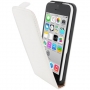 Mobiparts Premium Flip Case voor Apple iPhone 5C - Wit