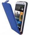 Mobiparts Premium Flip Case voor HTC One Mini - Blauw