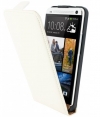 Mobiparts Premium Flip Case voor HTC One - Wit