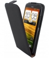 Mobiparts Premium Flip Case voor HTC One X / X+ (Plus) - Zwart