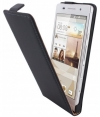 Mobiparts Premium Flip Case voor Huawei Ascend P6 - Zwart