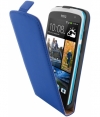 Mobiparts Premium Flip Case voor HTC Desire 500 - Blauw