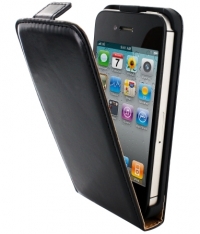 Mobiparts Classic Flip Case voor Apple iPhone 4 / 4S - Black