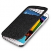 Rock Platinum S-View BookCover / Case Galaxy S4 i9505 -  Zwart