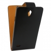 Xccess PU Leather Flip Case voor Huawei Ascend G700 - Zwart