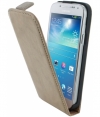 Mobiparts Vintage Flip Case Samsung Galaxy S4 Mini i9195 - Creme
