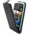 Mobiparts Vintage Flip Case voor HTC Desire 500 - Black