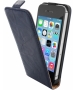 Mobiparts Vintage Flip Case voor Apple iPhone 4 / 4S - Navy Blue