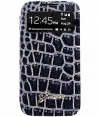 Guess S-View Flip Cover Shiny Crocodile Black Samsung Galaxy S4