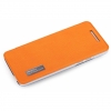 Rock Elegant Shell Flip / Book Case voor HTC One Mini - Oranje