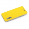 Rock Elegant Shell Flip / Book Case HTC One Mini - Geel