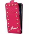 Guess Flip Case for Apple iPhone 5 / 5S - Studded Collection Pink
