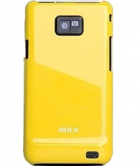 Rock Colorful BackCover + DisplayFolie Galaxy S2 / S2 Plus - Geel