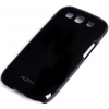 Rock Colorful Back Cover + Display Folie Galaxy S3 i9300 - Zwart