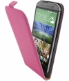 Mobiparts Premium Flip Case voor HTC One (M8) - Pink